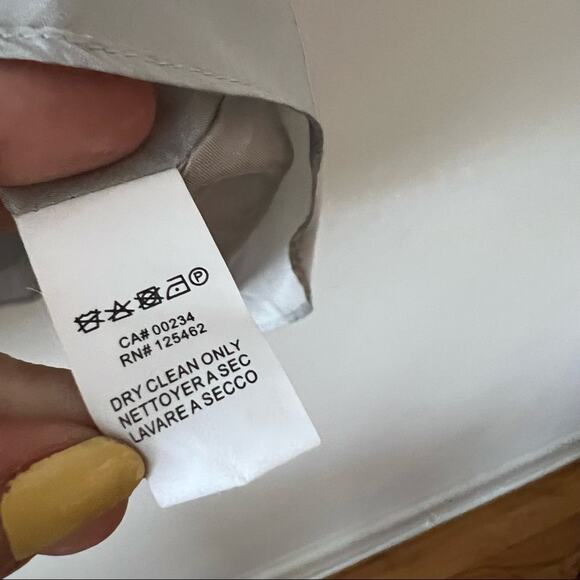 Halston Heritage Silver Silk Tiered Mini Dress - Picture 6 of 7